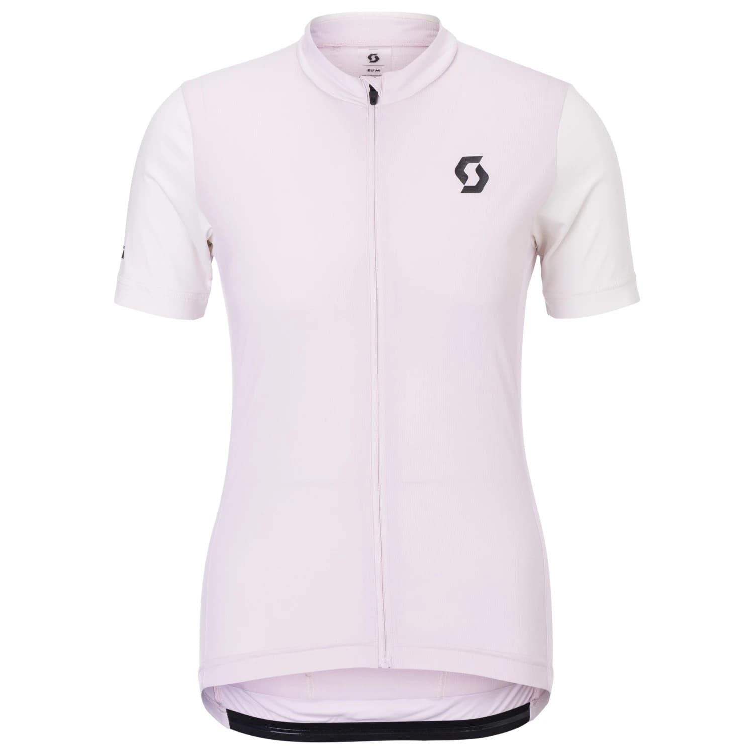 Дамска фланелка с къс ръкав за колоездене Scott Women's Jersey Endurance S/S Cycling jersey - Bliss Pink / Cotton White