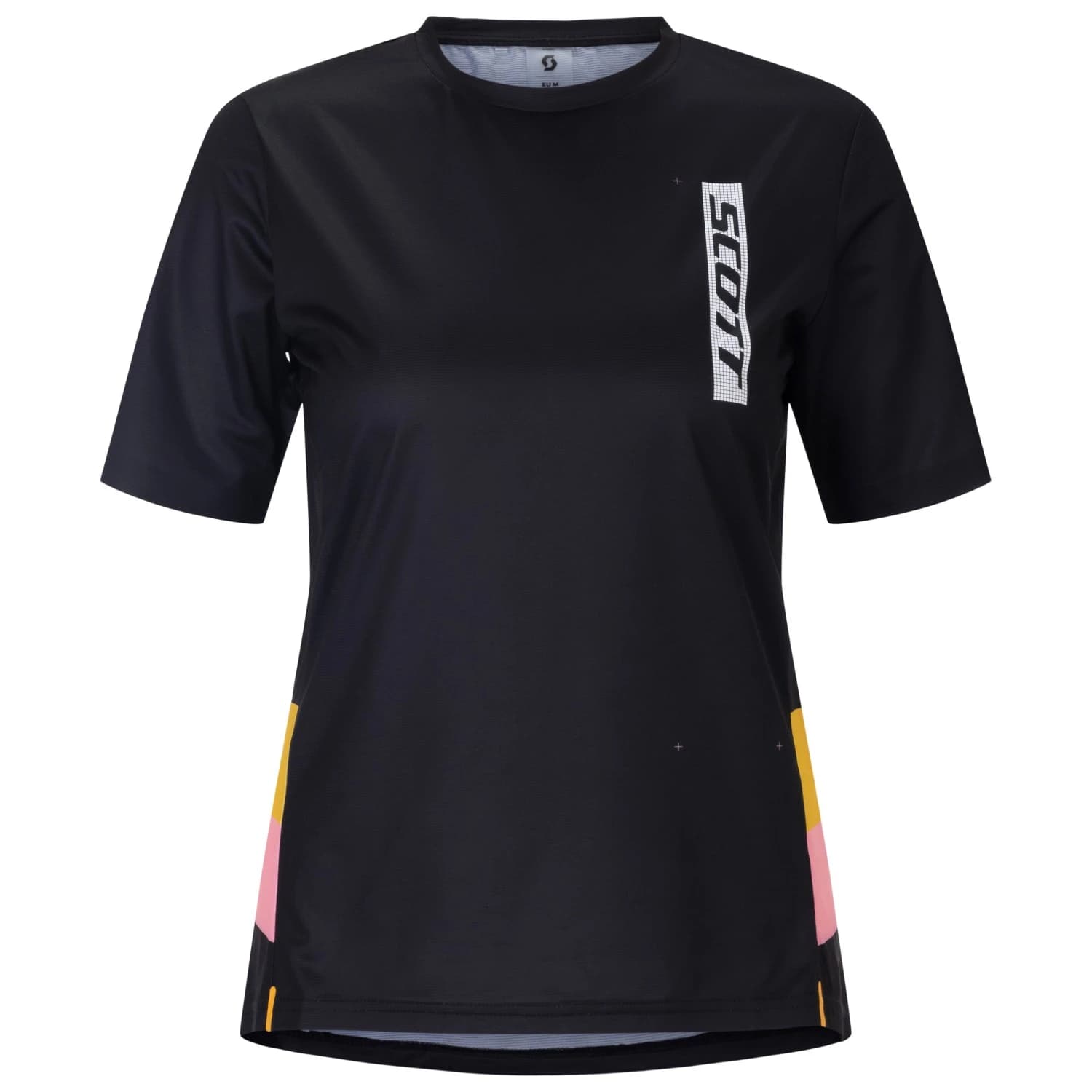 Дамска фланелка с къс ръкав за колоездене Scott Women's Tee Tuned Sl S/S Cycling jersey - Black