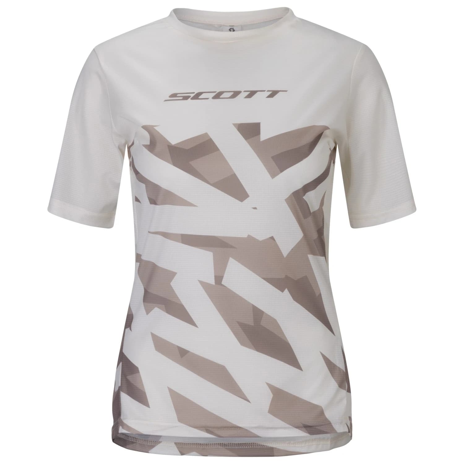 Дамска фланелка с къс ръкав за колоездене Scott Women's Tee Vertic Lt S/S Cycling jersey - Cotton White