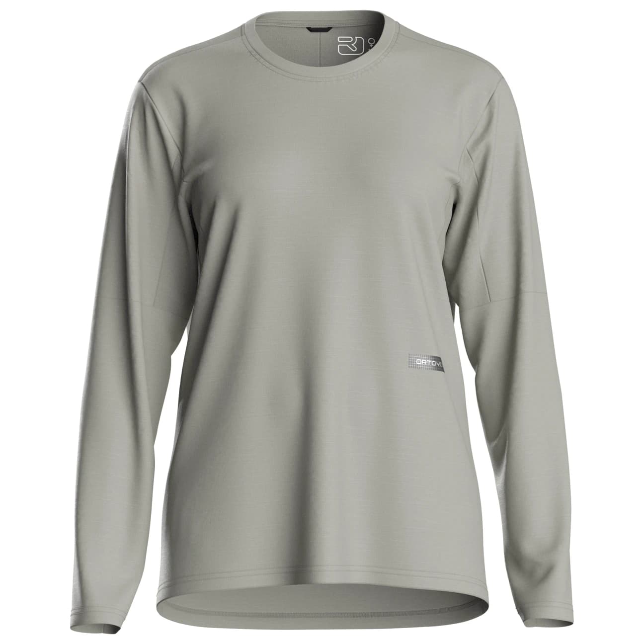 Дамска фланелка с дълъг ръкав за колоездене Ortovox Women's Sequence Free Jersey L/S Cycling jersey - Green Sage