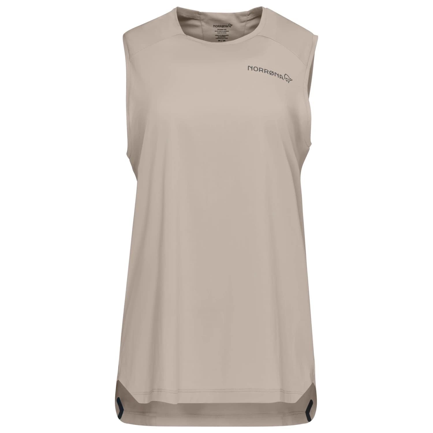 Дамска фланелка с къс ръкав за колоездене Norrøna Women's Fjørå Equaliser Sleeveless Sport shirt - Winter Twig