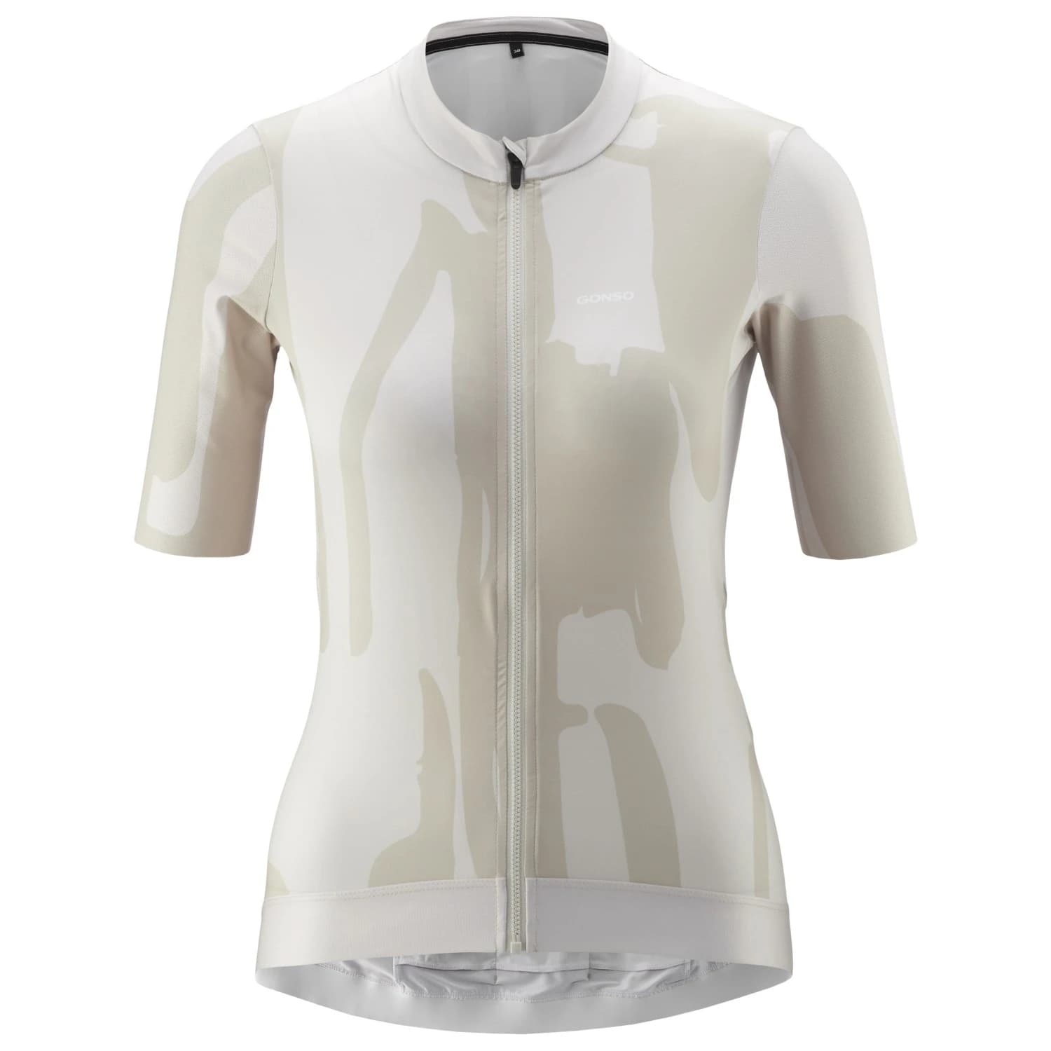 Дамска фланелка с къс ръкав за колоездене Gonso Women's Road Jersey Print Cycling jersey - Chateau Gray