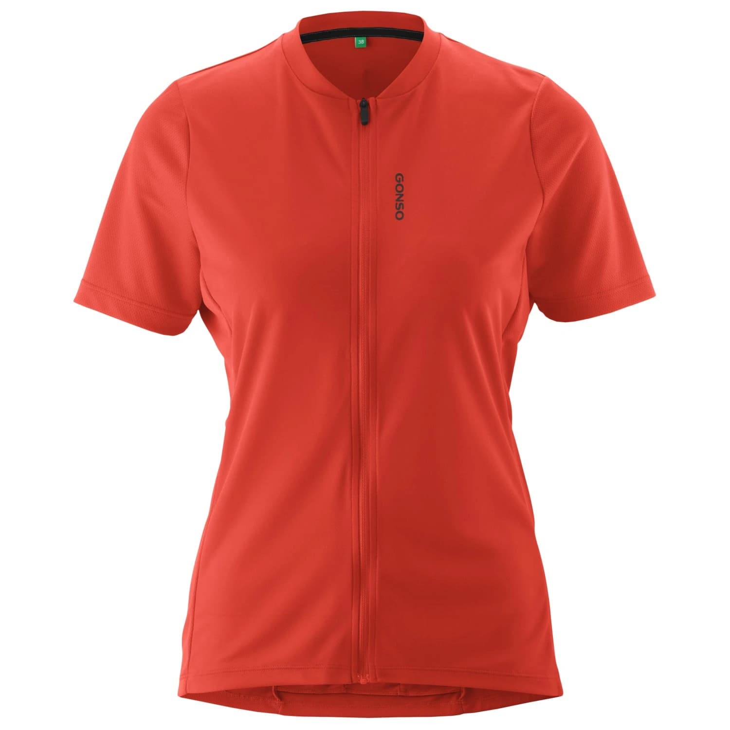 Дамска фланелка с къс ръкав за колоездене Gonso Women's Sitivo Jersey Green Cycling jersey - Paprika Flame