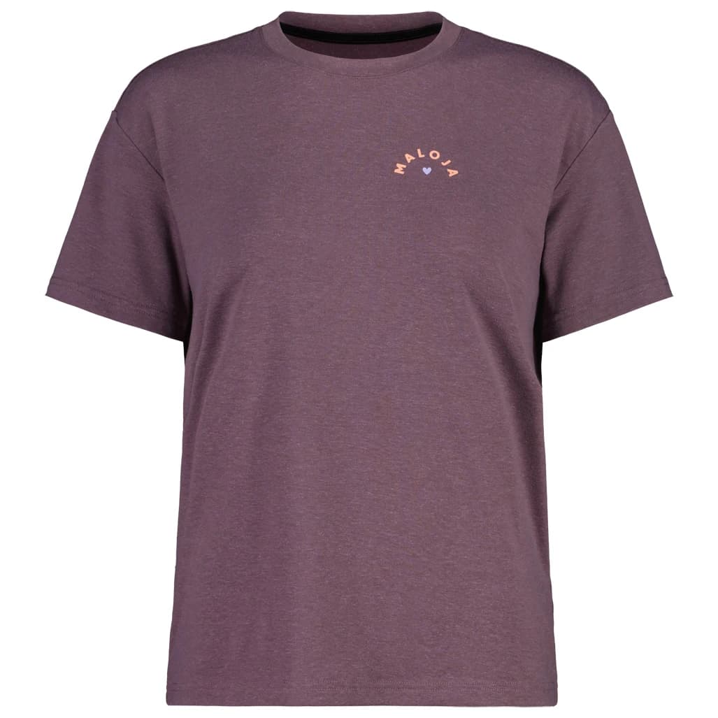 Дамска фланелка с къс ръкав за колоездене Maloja Women's FreihutM. Cycling jersey - Stormy Lilac
