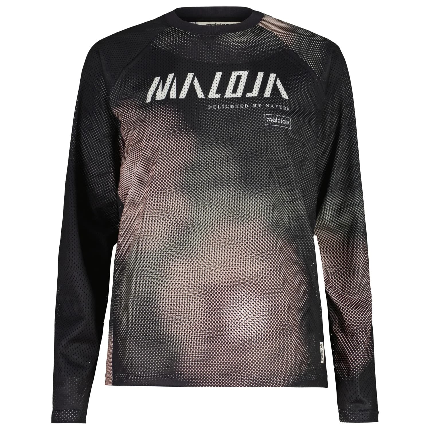 Дамска фланелка с дълъг ръкав за колоездене Maloja Women's FurculaM. Cycling jersey - Deep Black Bloom