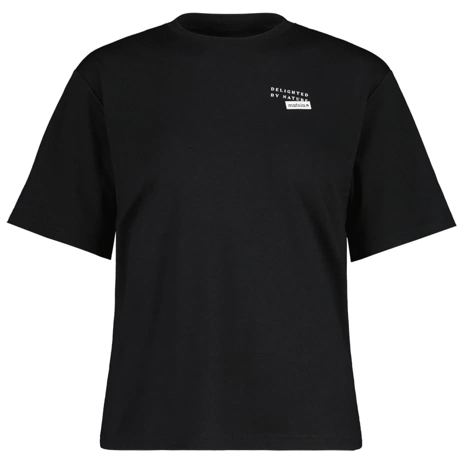 Дамска фланелка с къс ръкав за колоездене Maloja Women's GropaM. Cycling jersey - Deep Black
