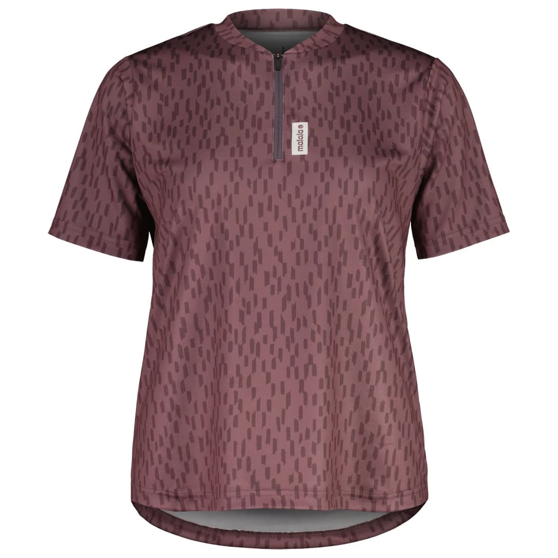 Дамска фланелка с къс ръкав за колоездене Maloja Women's HochgallM. Allmountain Cycling jersey - Stormy Lilac Rain