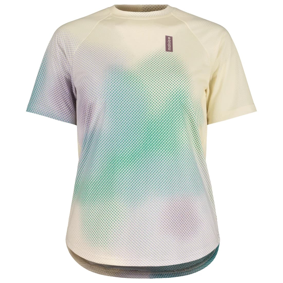 Дамска фланелка с къс ръкав за колоездене Maloja Women's OshakaM. Cycling jersey - Shaded White Bloom