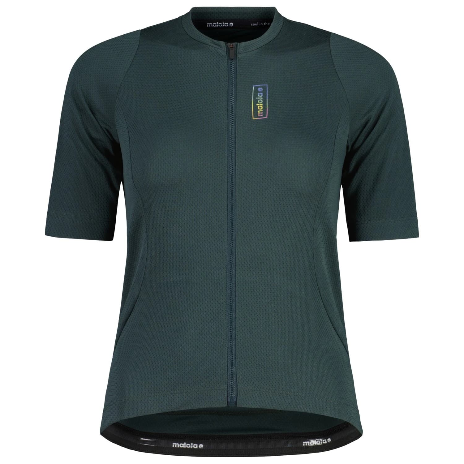 Дамска фланелка с къс ръкав за колоездене Maloja Women's RigiM. 1/2 Cycling jersey - Mountain Pine