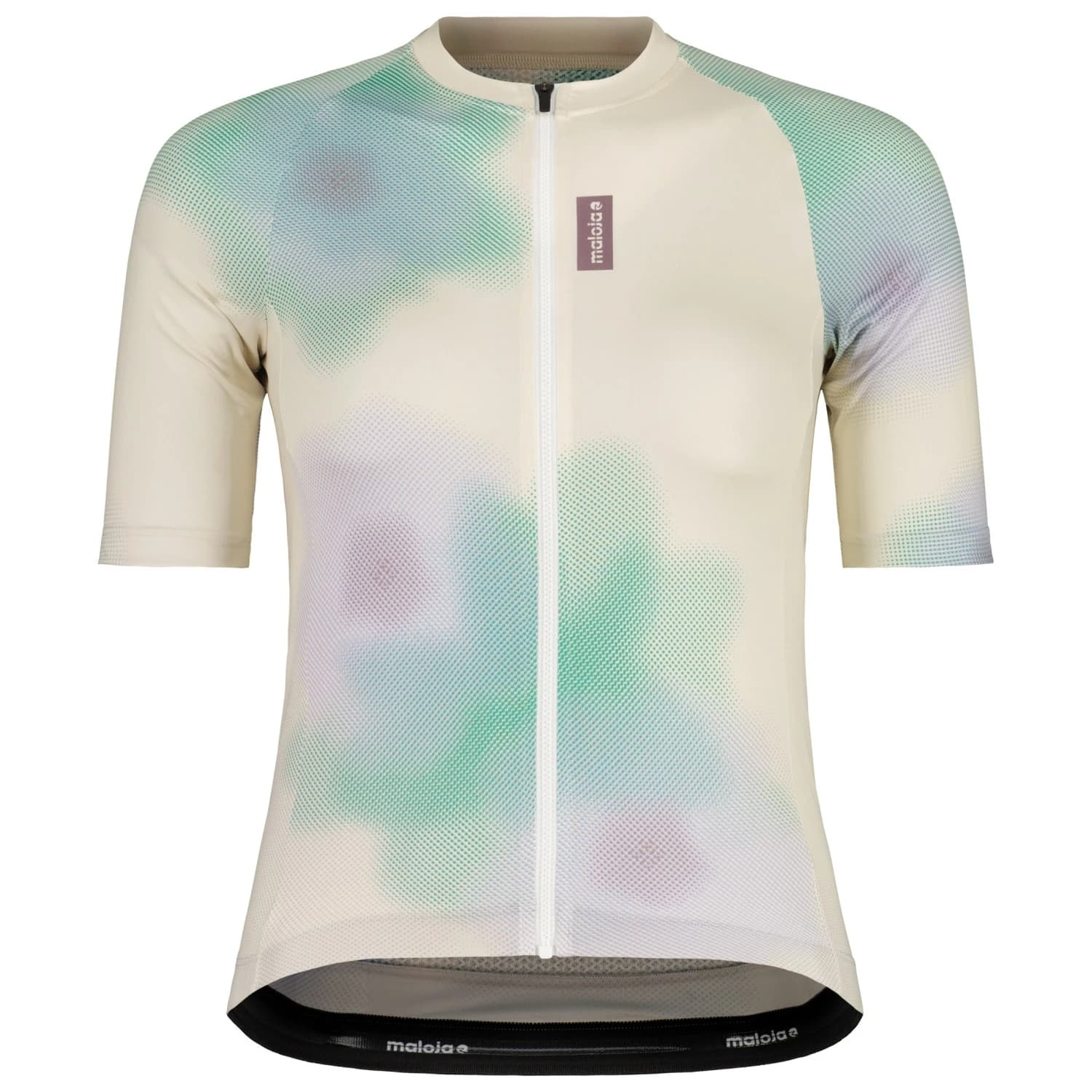 Дамска фланелка с къс ръкав за колоездене Maloja Women's SchneckM. Cycling jersey - Shaded White Bloom
