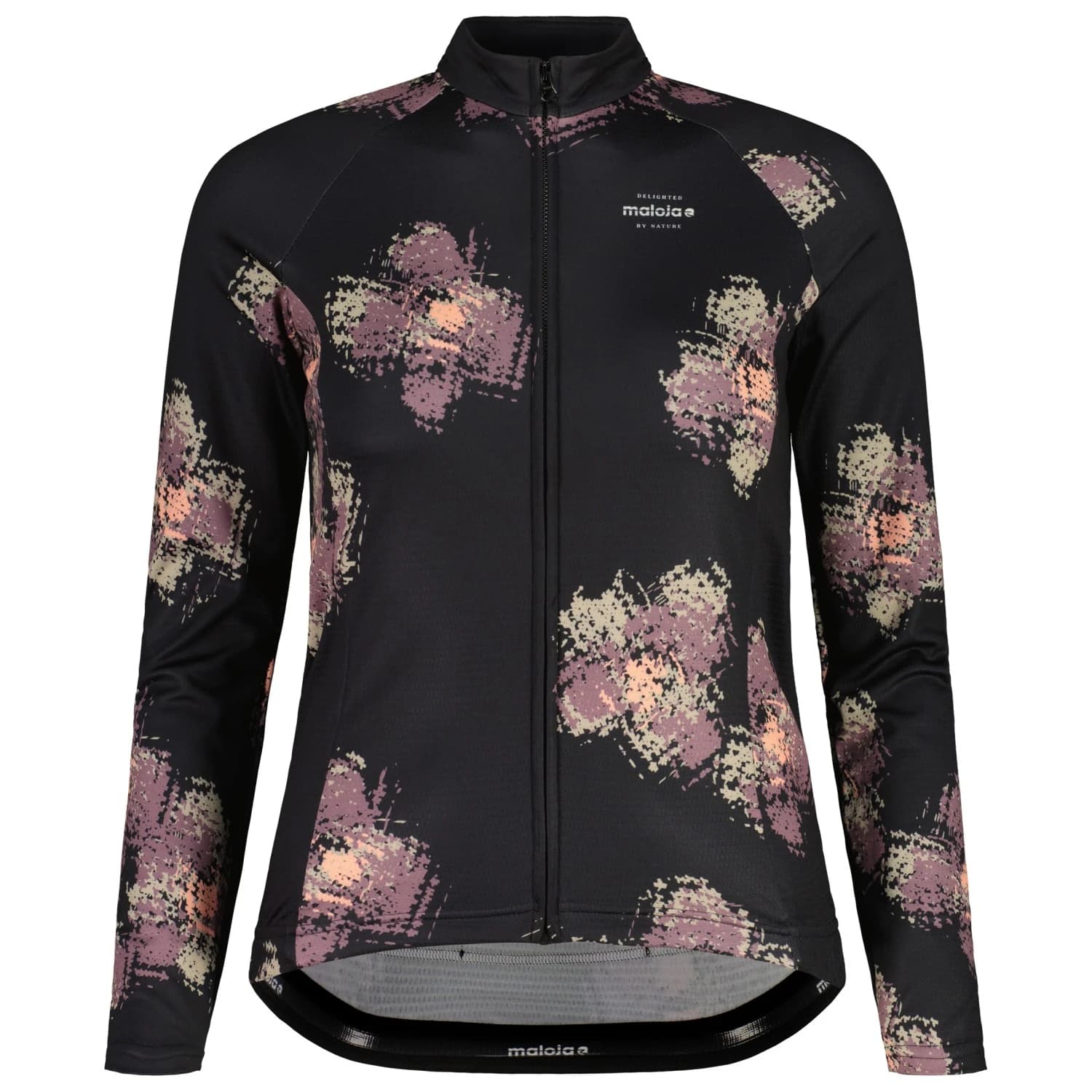 Дамска фланелка с дълъг ръкав за колоездене Maloja Women's SundaM. 1/1 Cycling jersey - Deep Black Joy
