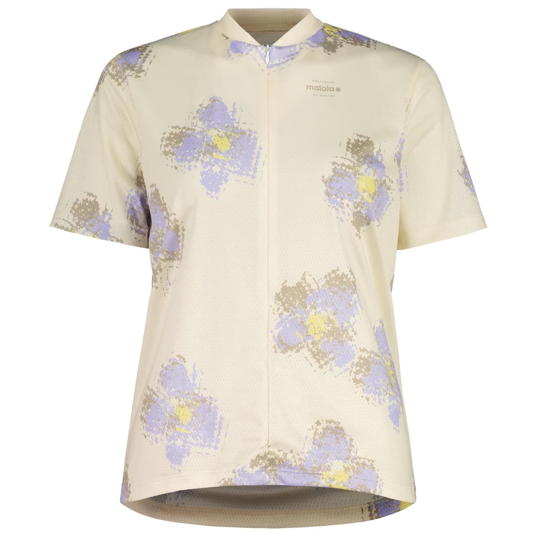 Дамска фланелка с къс ръкав за колоездене Maloja Women's SundaM. Allmountain 1/2 Cycling jersey - Shaded White Joy