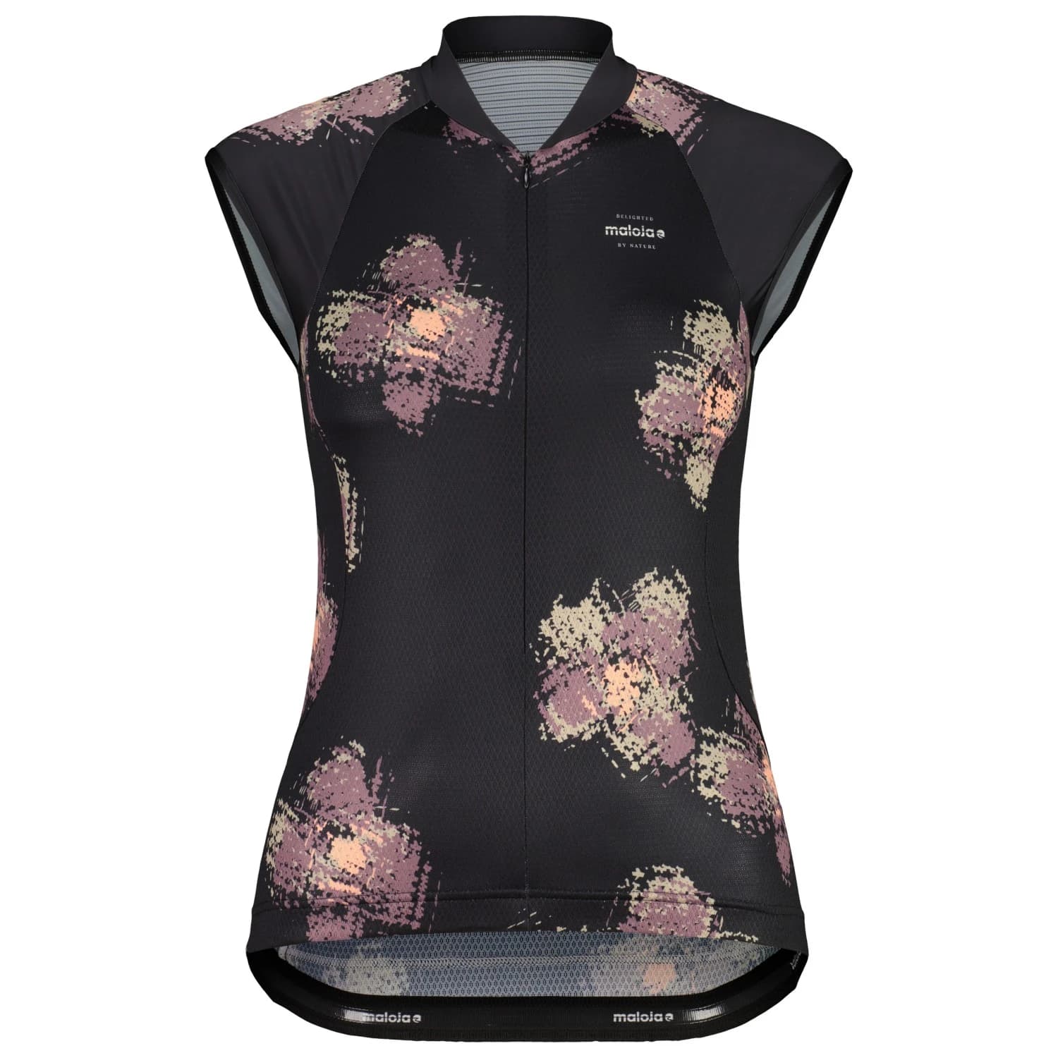 Дамска фланелка с къс ръкав за колоездене Maloja Women's SundaM. Top Cycling jersey - Deep Black Joy