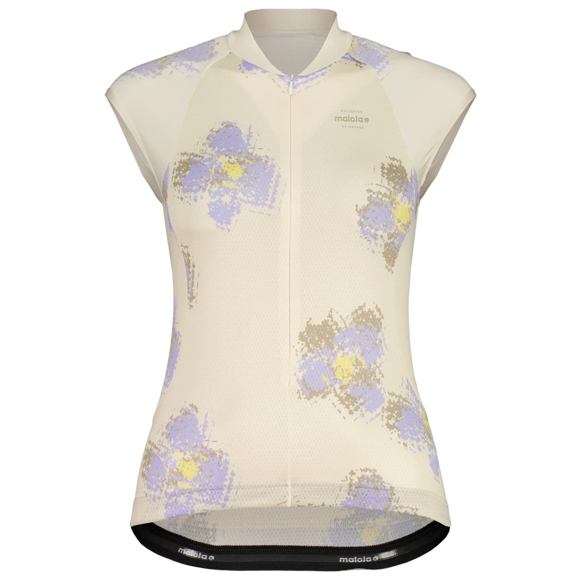 Дамска фланелка с къс ръкав за колоездене Maloja Women's SundaM. Top Cycling jersey - Shaded White Joy