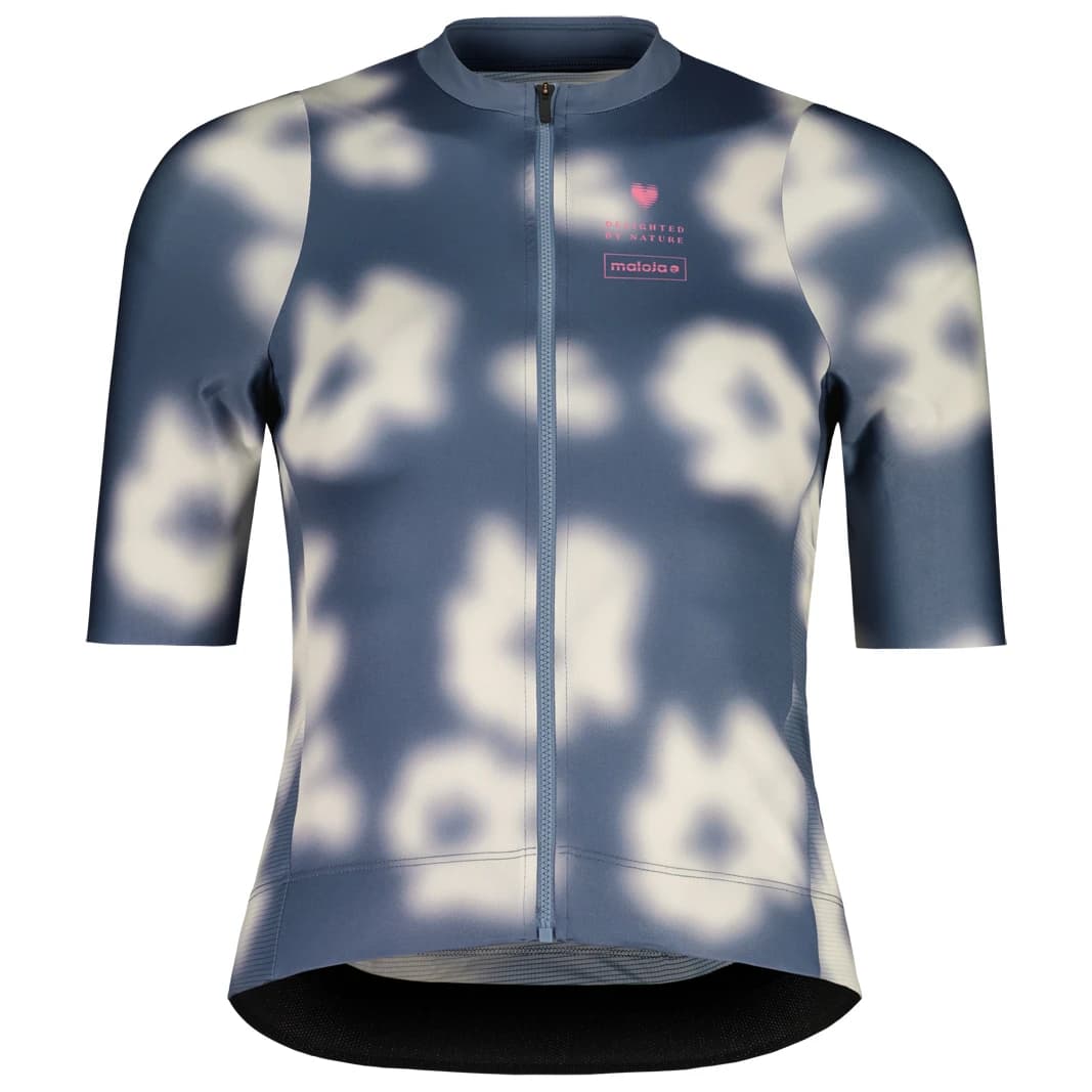 Дамска фланелка с къс ръкав за колоездене Maloja Women's VelikaM. Cycling jersey - Dusty Blue