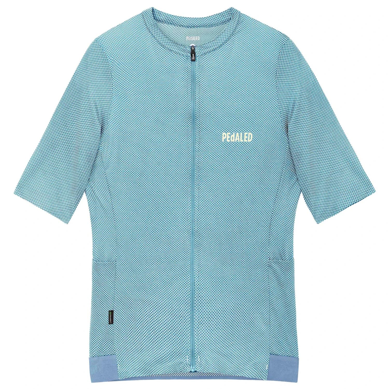 Дамска фланелка с къс ръкав за колоездене Pedaled Women's Odyssey Delta Jersey Cycling jersey - Light Blue