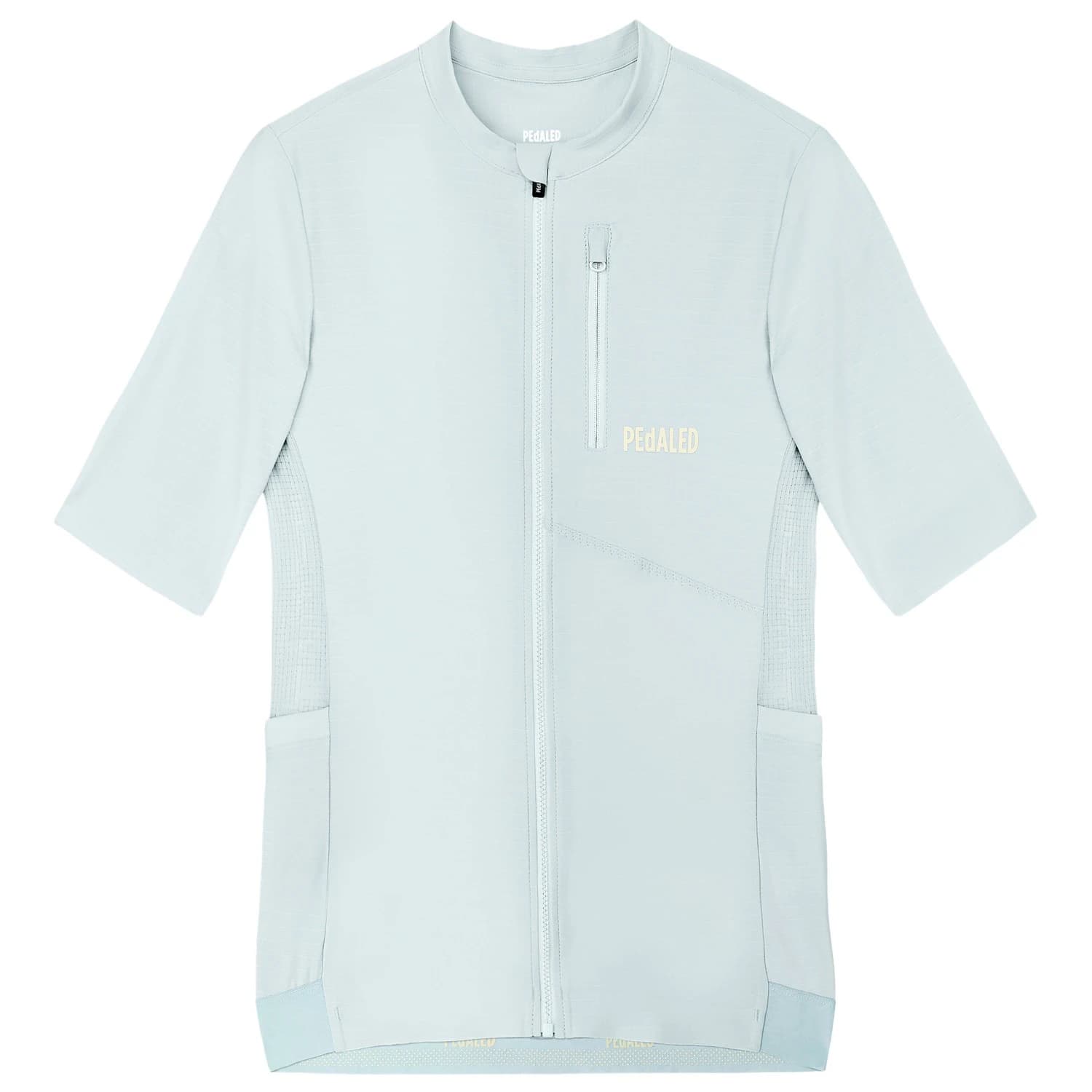 Дамска фланелка с къс ръкав за колоездене Pedaled Women's Odyssey Jersey Cycling jersey - Light Blue