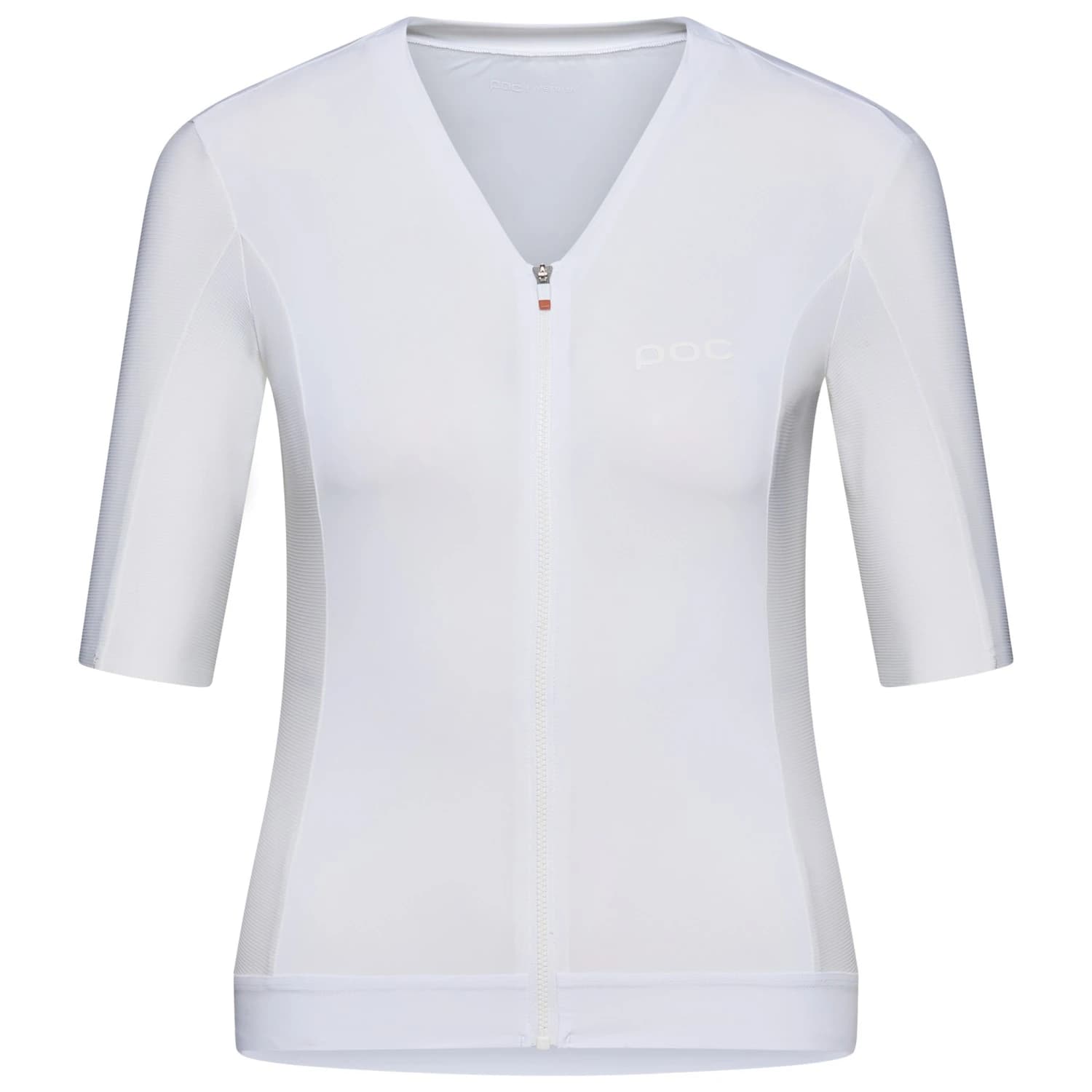 Дамска фланелка с къс ръкав за колоездене POC Women's Raceday S/S Jersey Cycling jersey - Hydrogen White