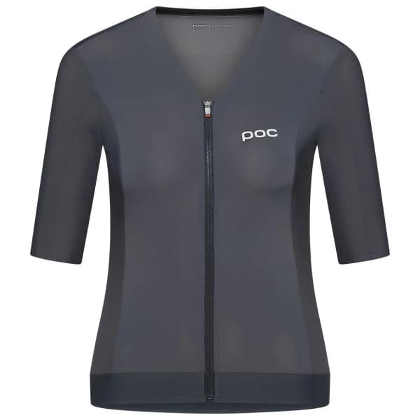 Дамска фланелка с къс ръкав за колоездене POC Women's Raceday S/S Jersey Cycling jersey - Sylvanite Grey
