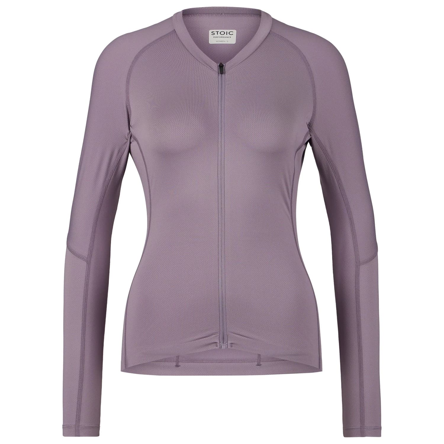 Дамска фланелка с дълъг ръкав за колоездене Stoic Women's DalslandSt. Gravel Jersey L/S Cycling jersey - Plum Grey