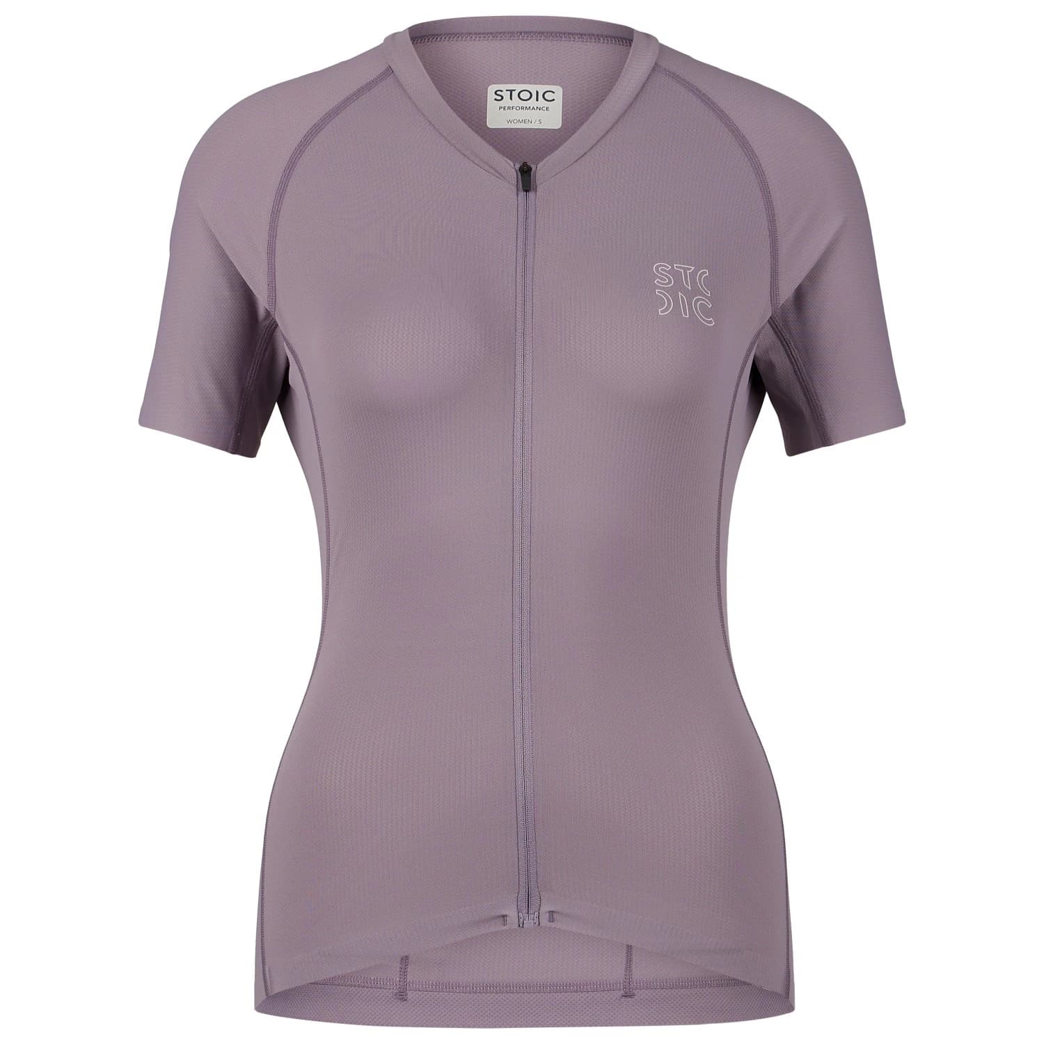 Дамска фланелка с къс ръкав за колоездене Stoic Women's DalslandSt. Gravel Jersey S/S Cycling jersey - Plum Grey