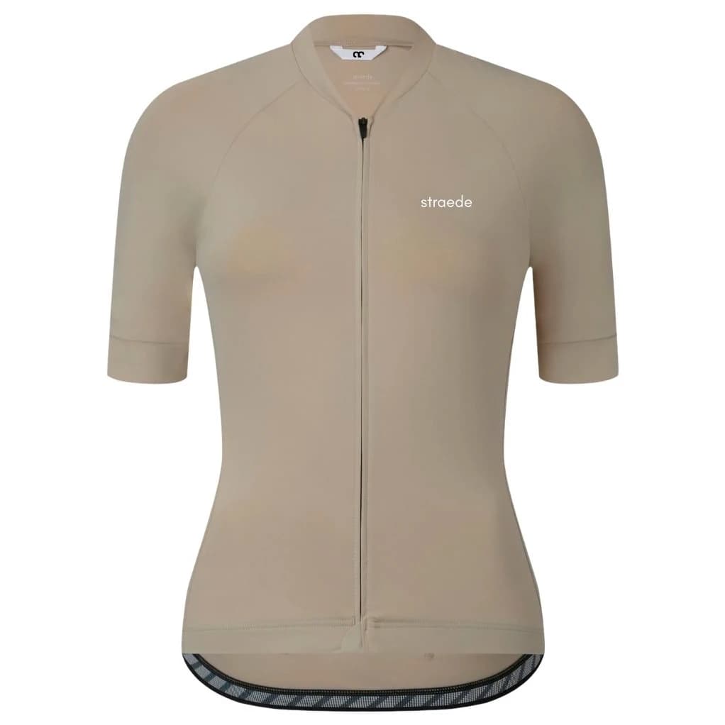 Дамска фланелка с къс ръкав за колоездене straede Women's Kaern Jersey Cycling jersey - Oak