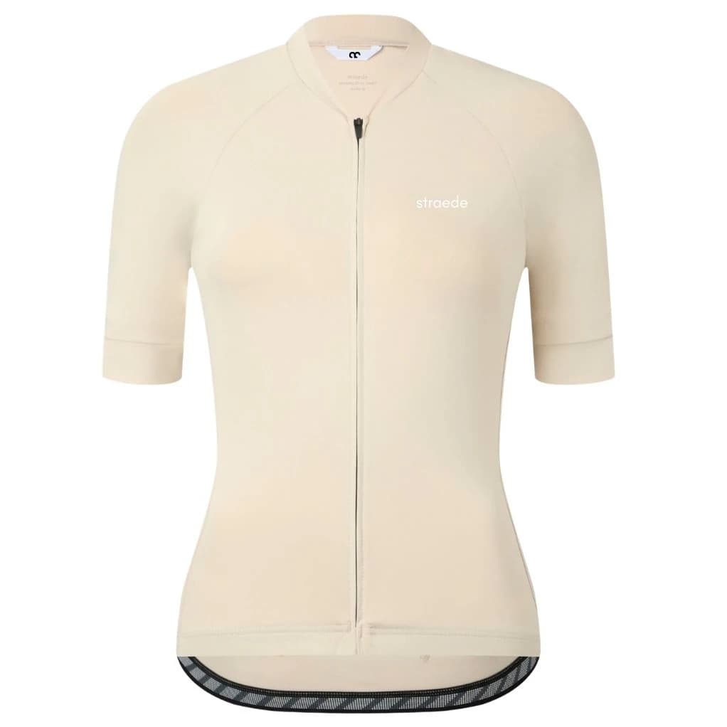 Дамска фланелка с къс ръкав за колоездене Straede Women's Kaern Jersey Cycling jersey - Sand