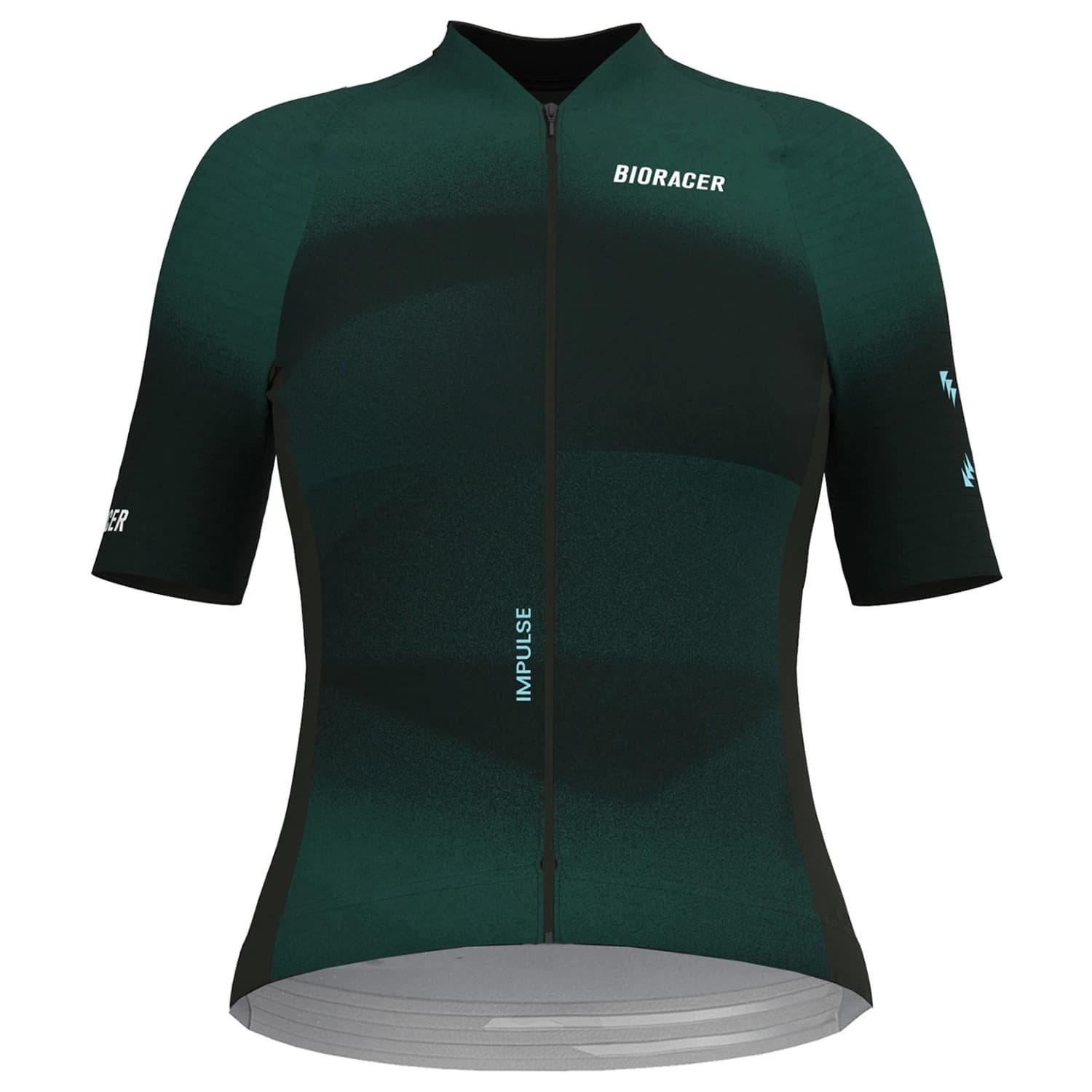 Дамска фланелка с къс ръкав за колоездене Bioracer Women's Icon Jersey Impulse Cycling jersey - Emerald Green