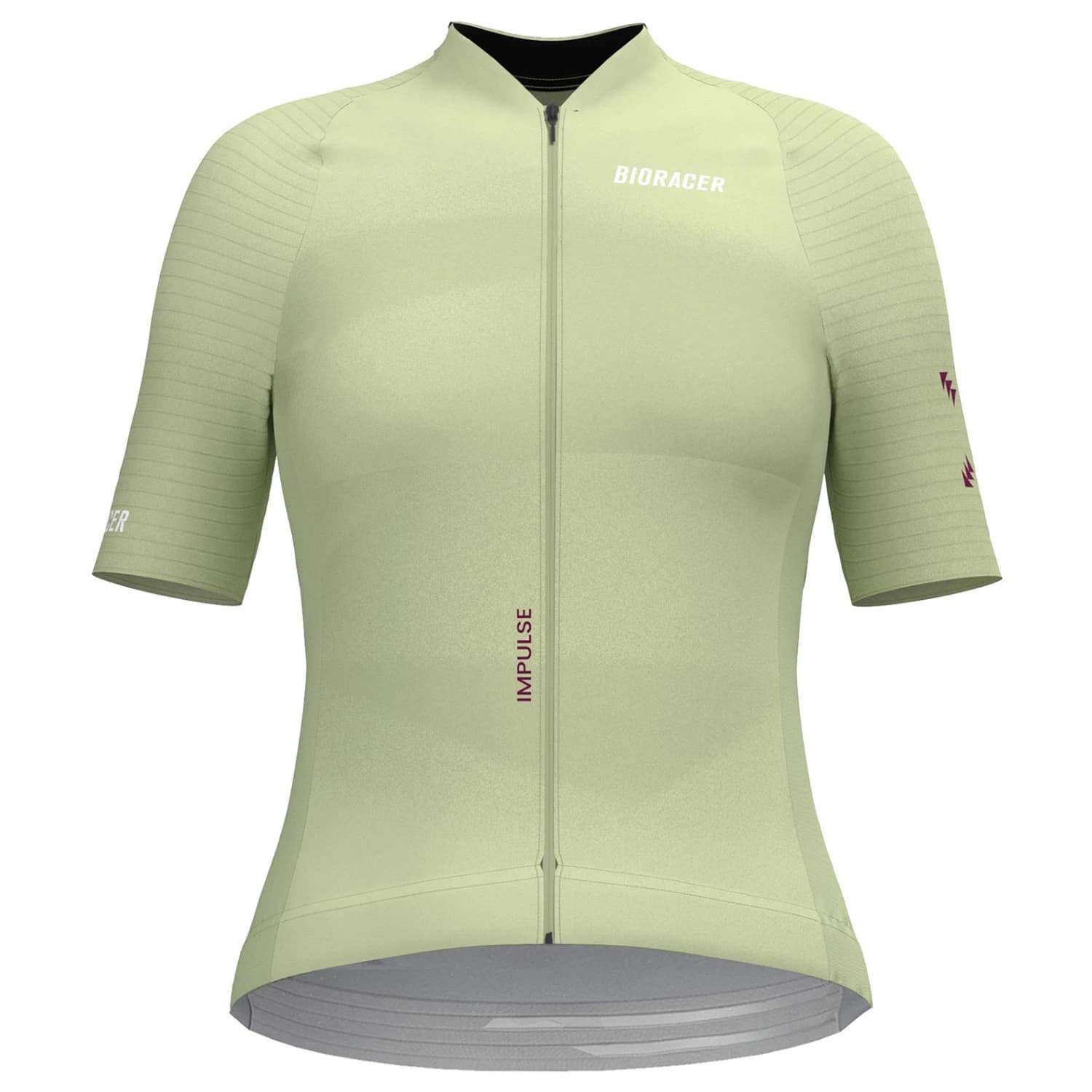 Дамска фланелка с къс ръкав за колоездене Bioracer Women's Icon Jersey Impulse Cycling jersey - Pistachio Milk