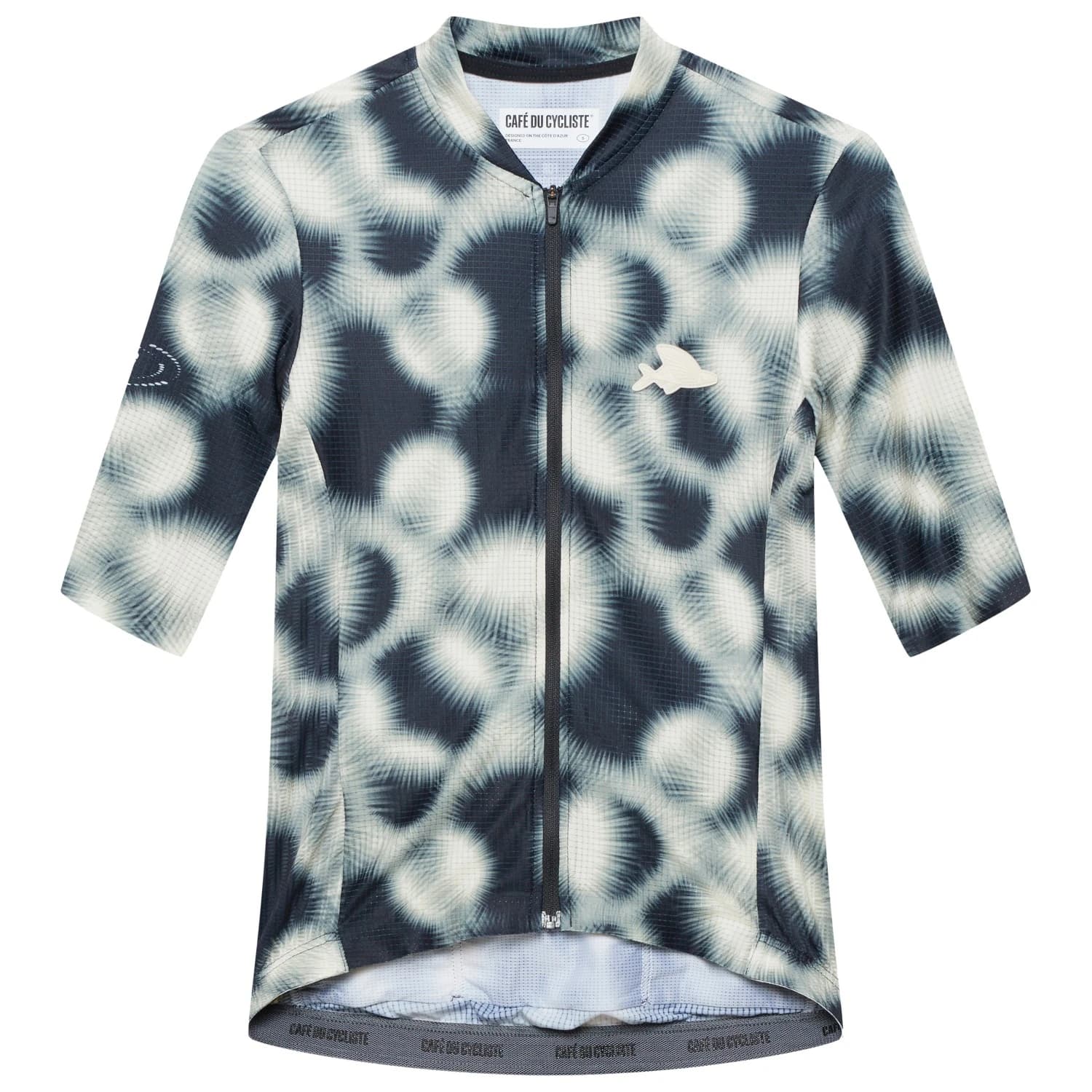Дамска фланелка с къс ръкав за колоездене CAFÉ DU CYCLISTE Women's Angeline Cycling jersey - Supersonic Fog