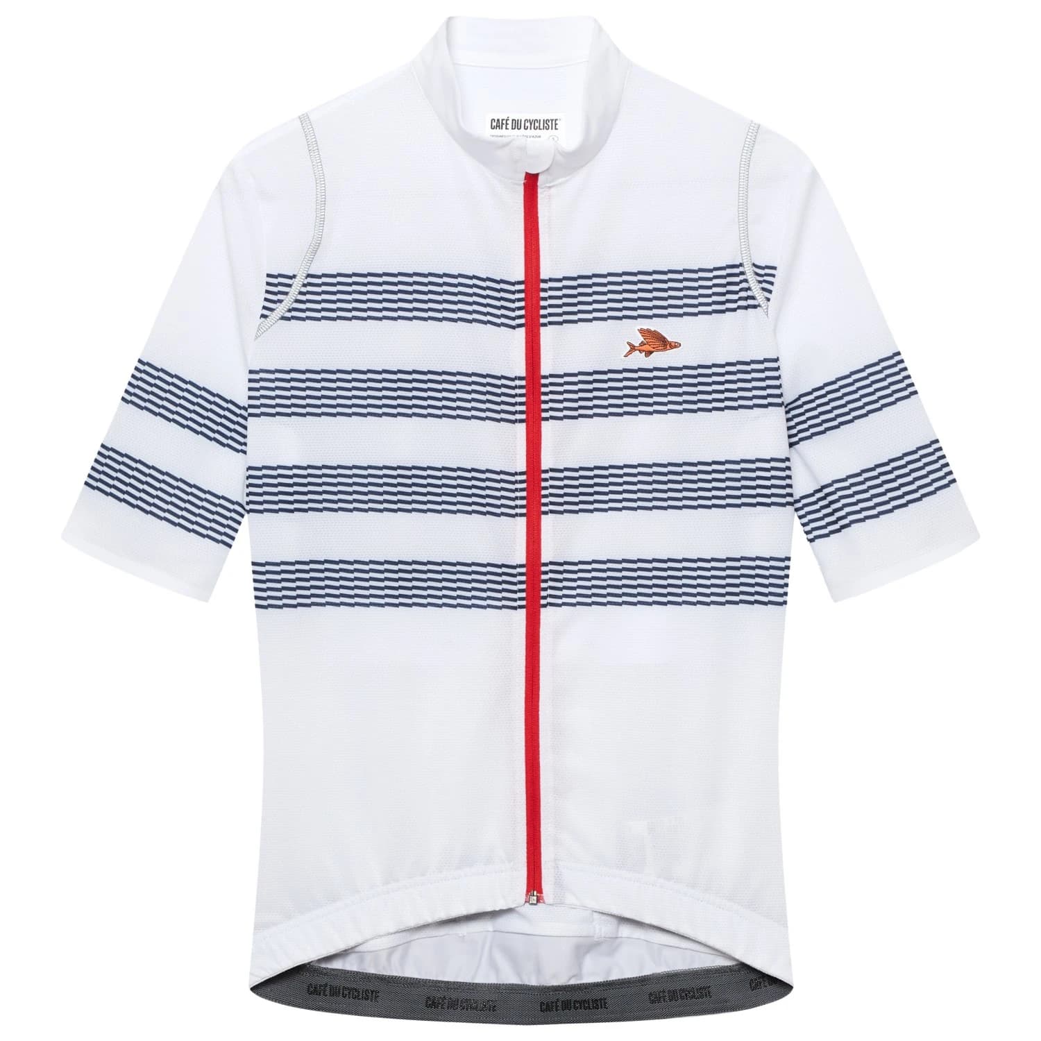 Дамска фланелка с къс ръкав за колоездене CAFÉ DU CYCLISTE Women's Mona Cycling jersey - Mariniere