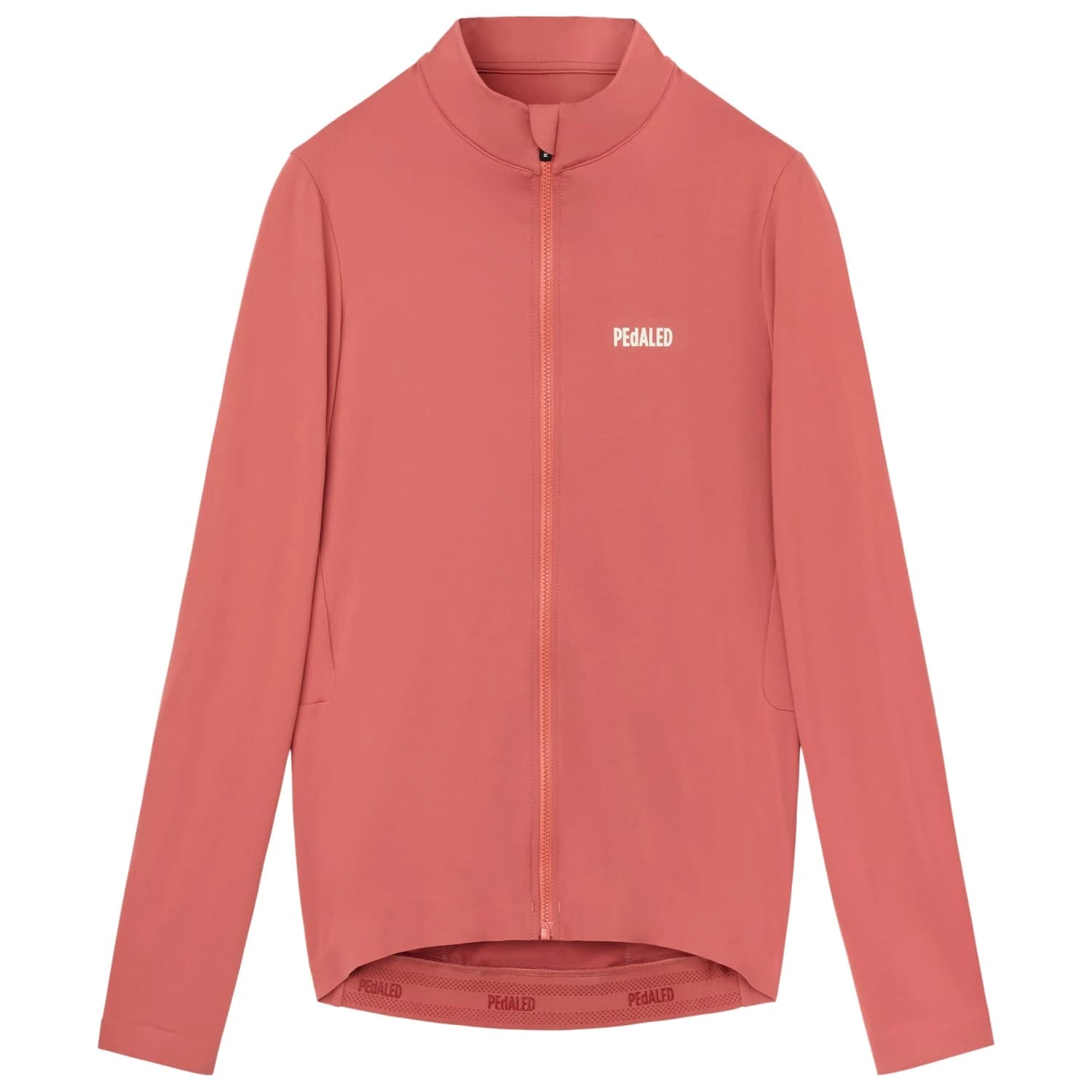 Фланелка с дълъг ръкав за колоездене Pedaled Women's Element Long Sleeve Jersey Cycling jersey - Marsala