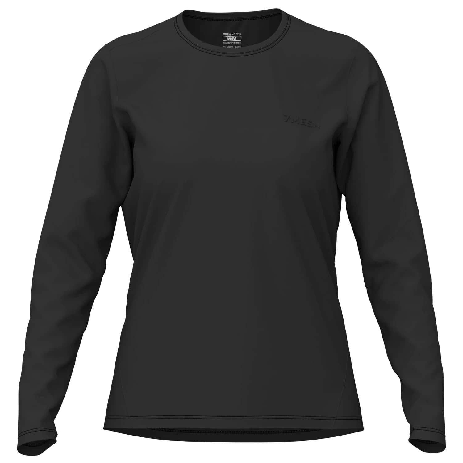 Фланелка с дълъг ръкав за колоездене 7mesh Women's Atlas Shirt L/S Cycling jersey - Black