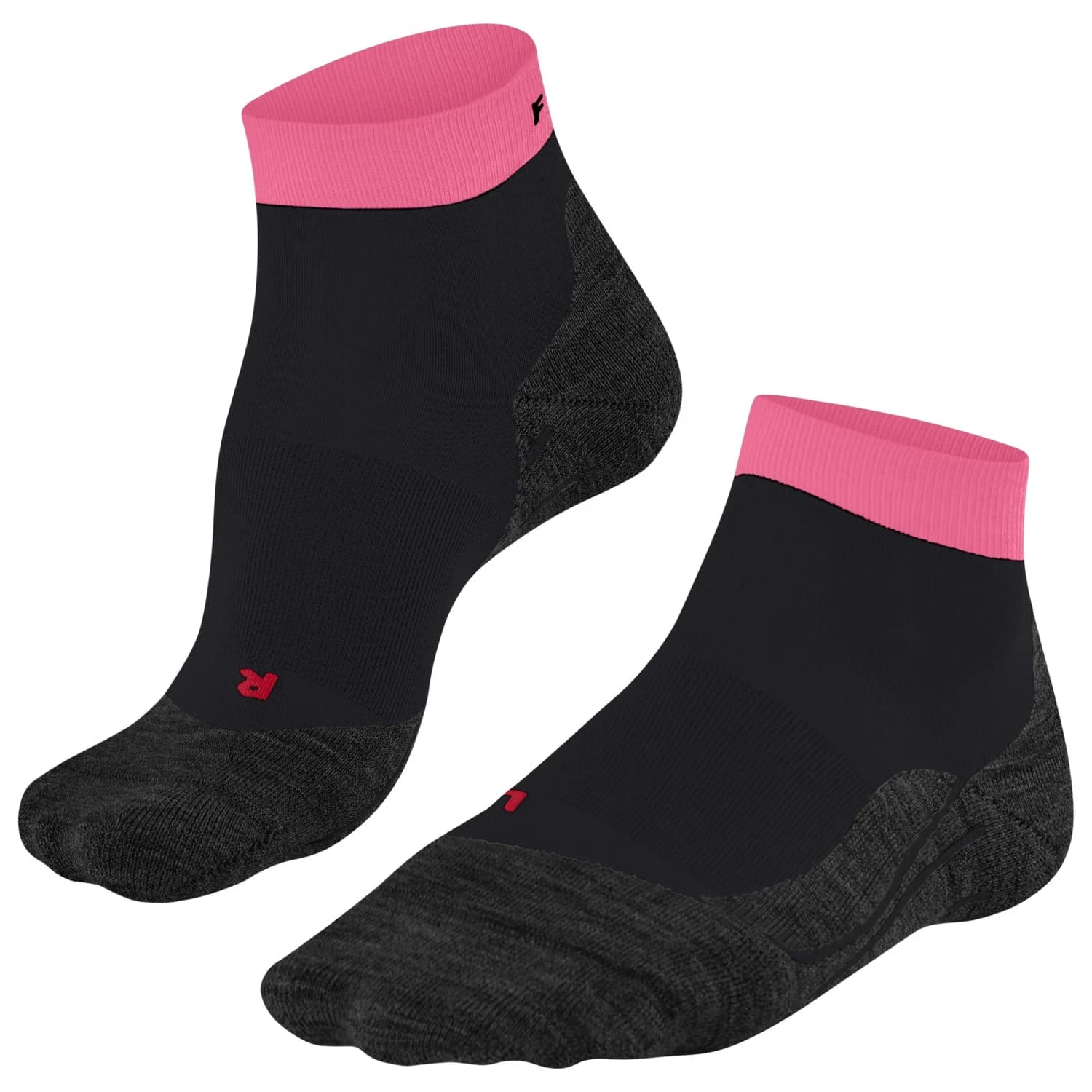 Дамски чорапи за бягане Falke Women's Falke RU4 Short Running socks - Black / Rose