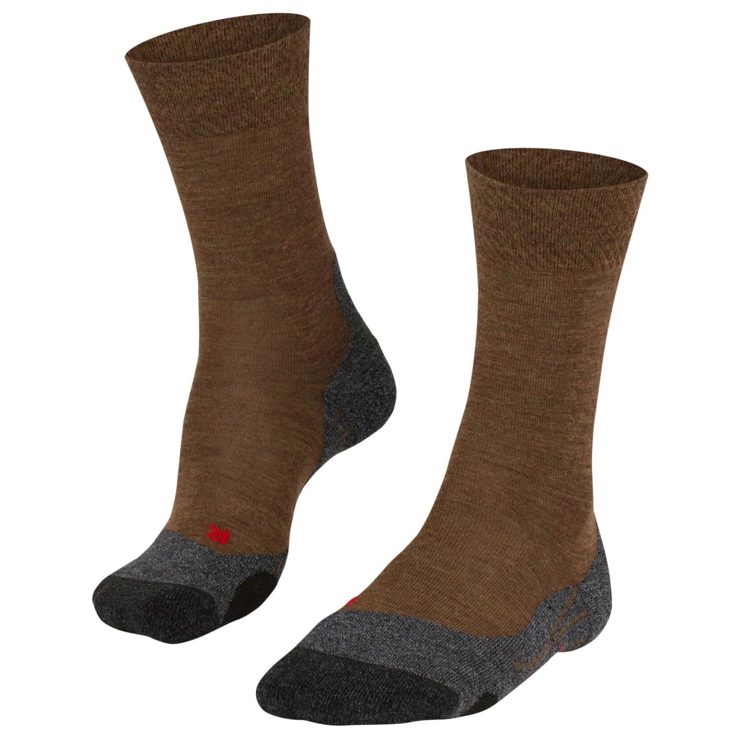 Мъжки туристически чорапи Falke TK2 Melange Walking socks - Mocca