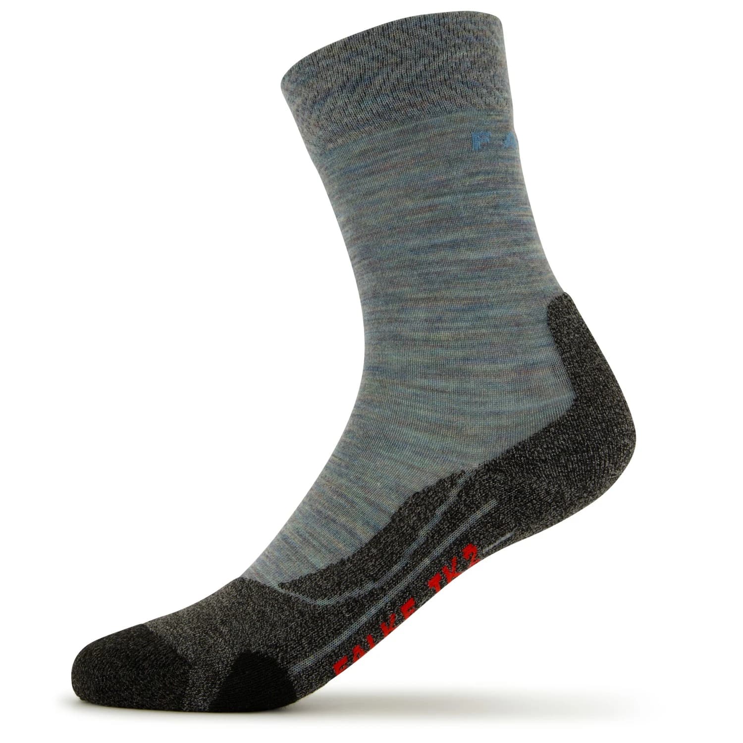 Дамски туристически чорапи Falke Women's TK2 Melange Walking socks - Smoke Blue