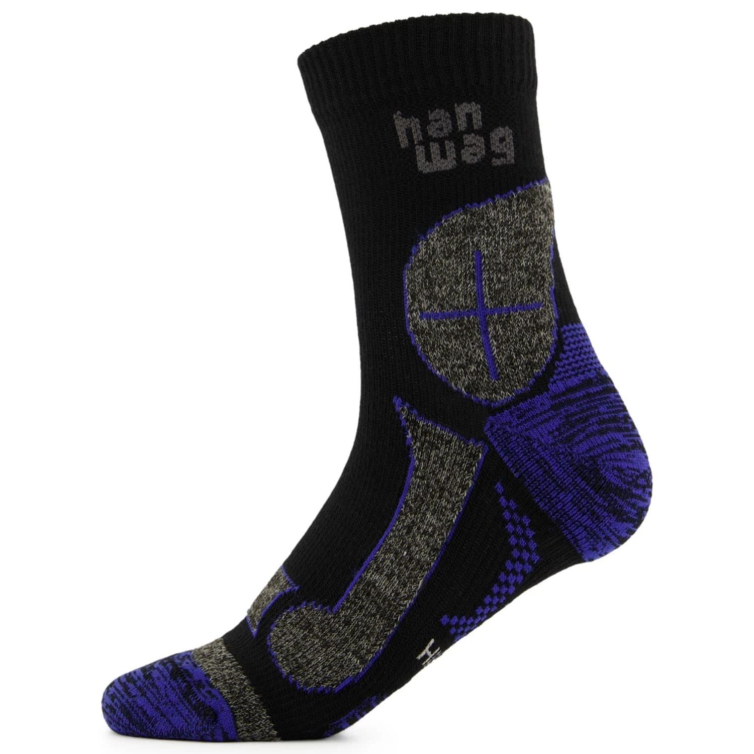 Туристически чорапи Hanwag Hanwag Hike-Merino Socke Walking socks - Black / Royal Blue