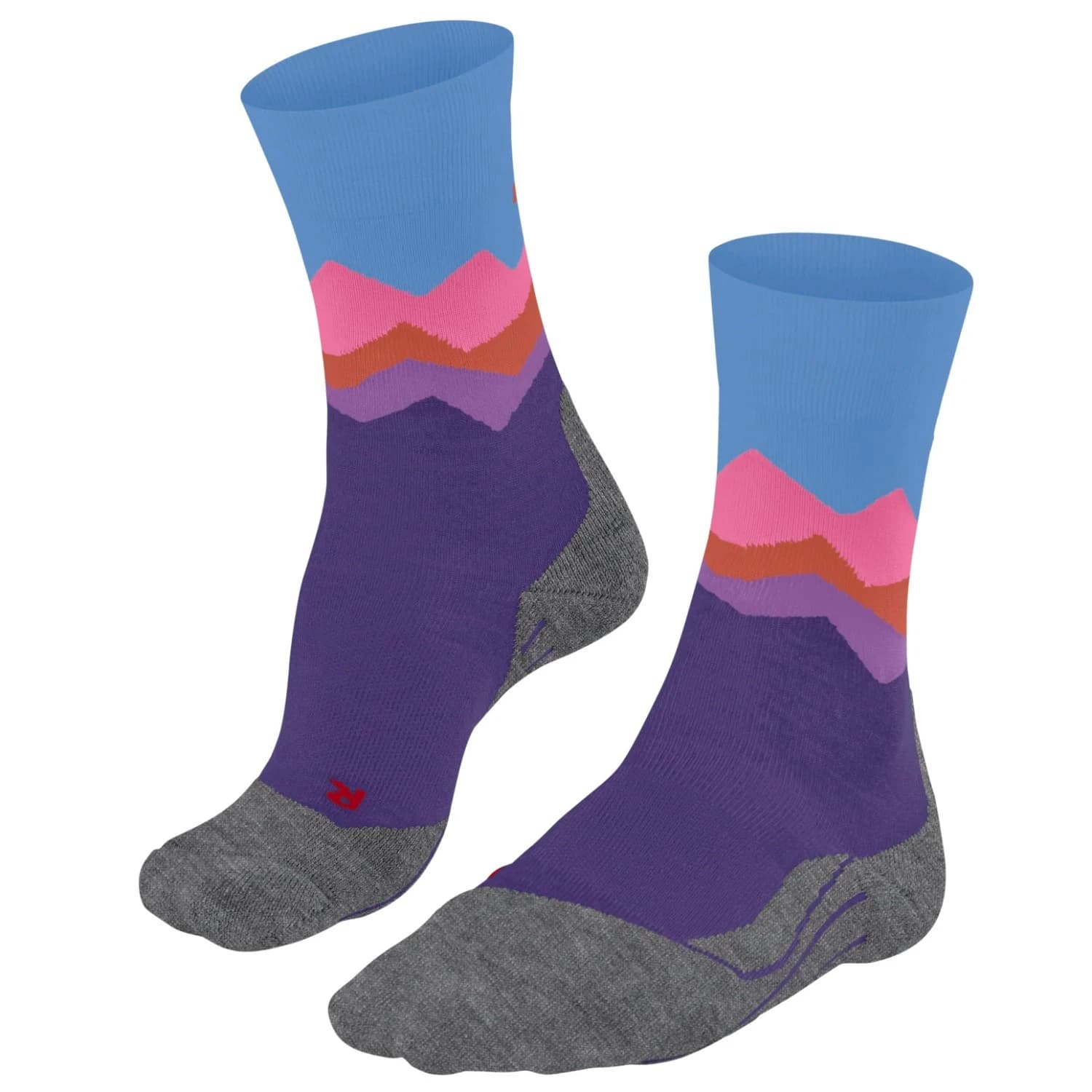 Дамски туристически чорапи Falke Women's TK2 Crest Walking socks - Purple