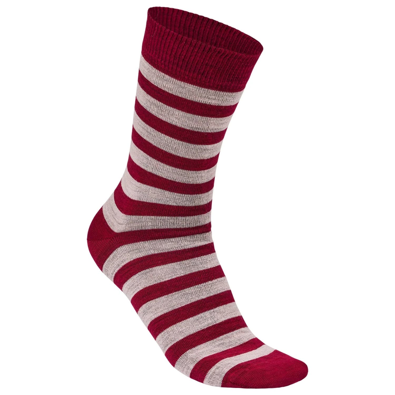 Мериносови чорапи Ivanhoe of sweden Wool Sock Stripe Merino socks - Red Bud