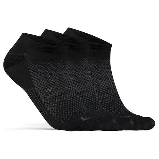Чорапи за колоездене Craft Core Dry Footies 3-Pack Cycling socks - Black
