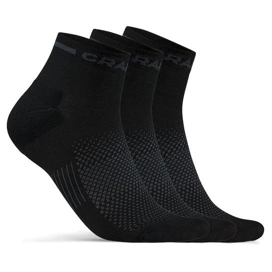 Чорапи за колоездене Craft Core Dry Mid Sock 3-Pack Cycling socks - Black
