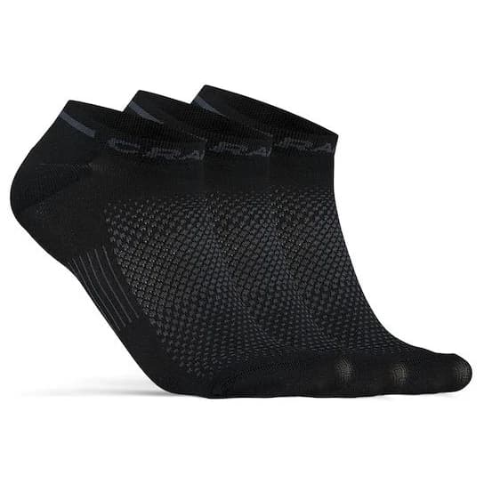 Чорапи за колоездене Craft Core Dry Shafless Sock 3-Pack Cycling socks - Black
