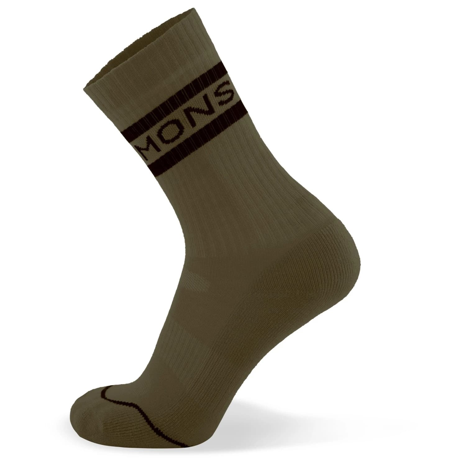 Чорапи за колоездене Mons Royale Signature Crew Sock Cycling socks - Dark Olive