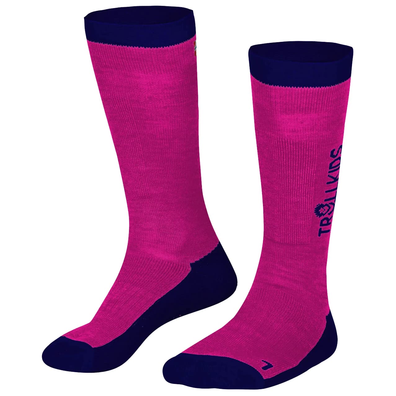 Детски ски чорапи Trollkids Kid's Ski Socks - Pink / Navy