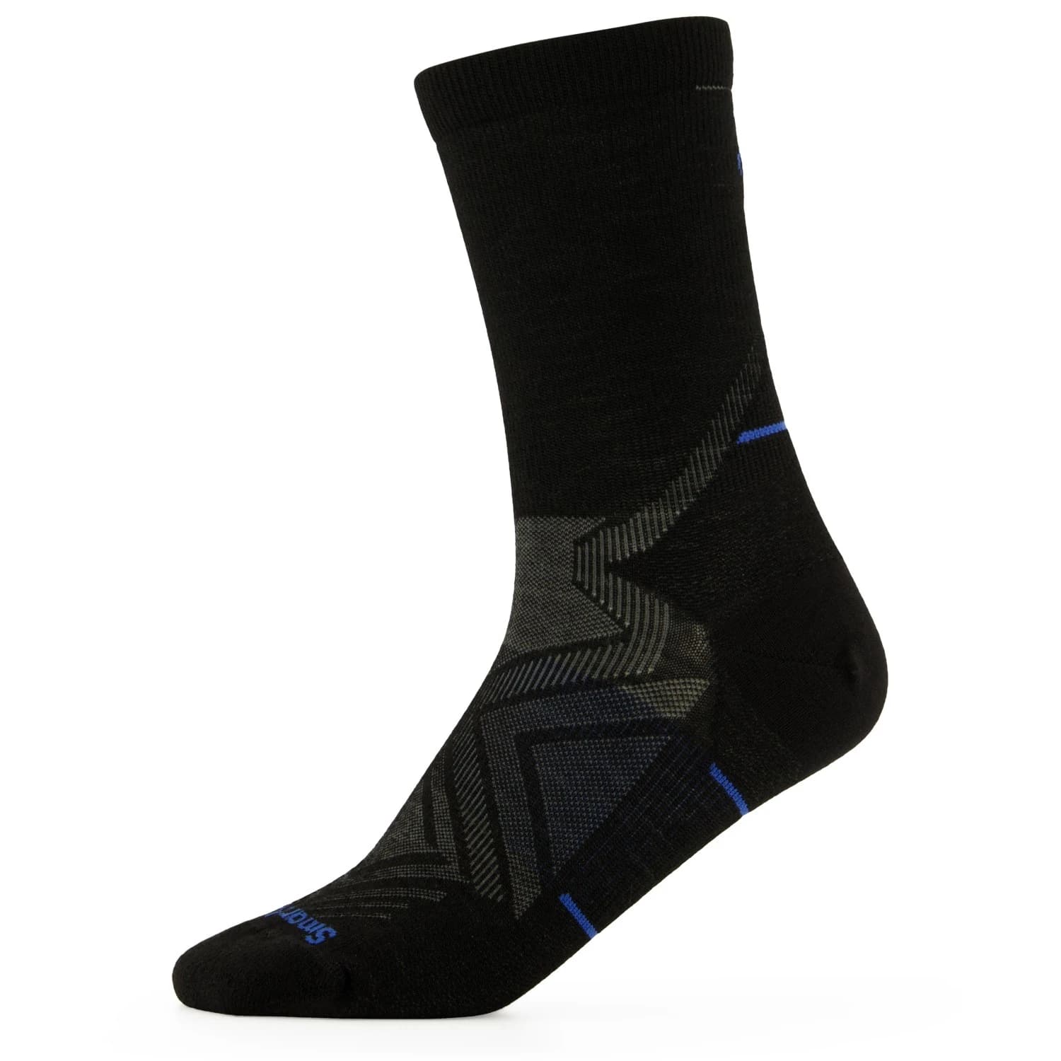 Чорапи за бягане Smartwool Performance Run Zero Cushion Mid Crew Running socks - Black