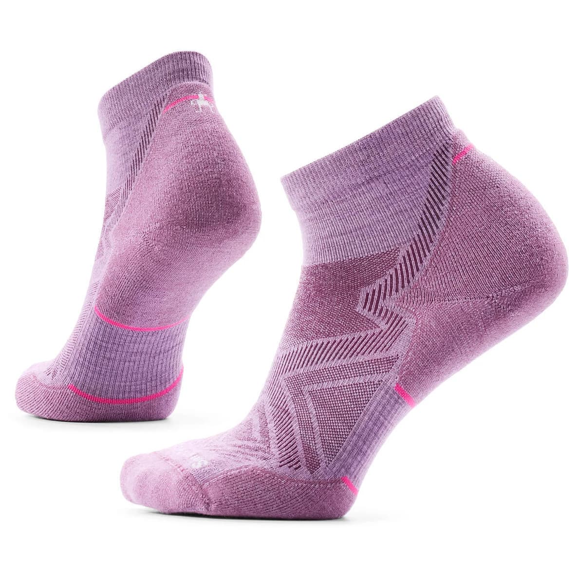 Дамски чорапи за бягане Smartwool Women's Run Targeted Cushion Ankle Running socks - Purple Dawn