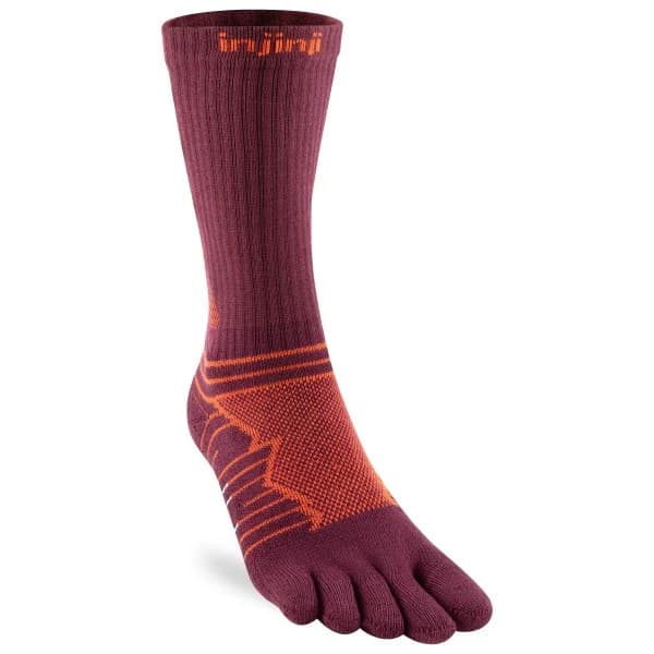 Чорапи за бягане Injinji Ultra Run Crew Running socks - Mahogany