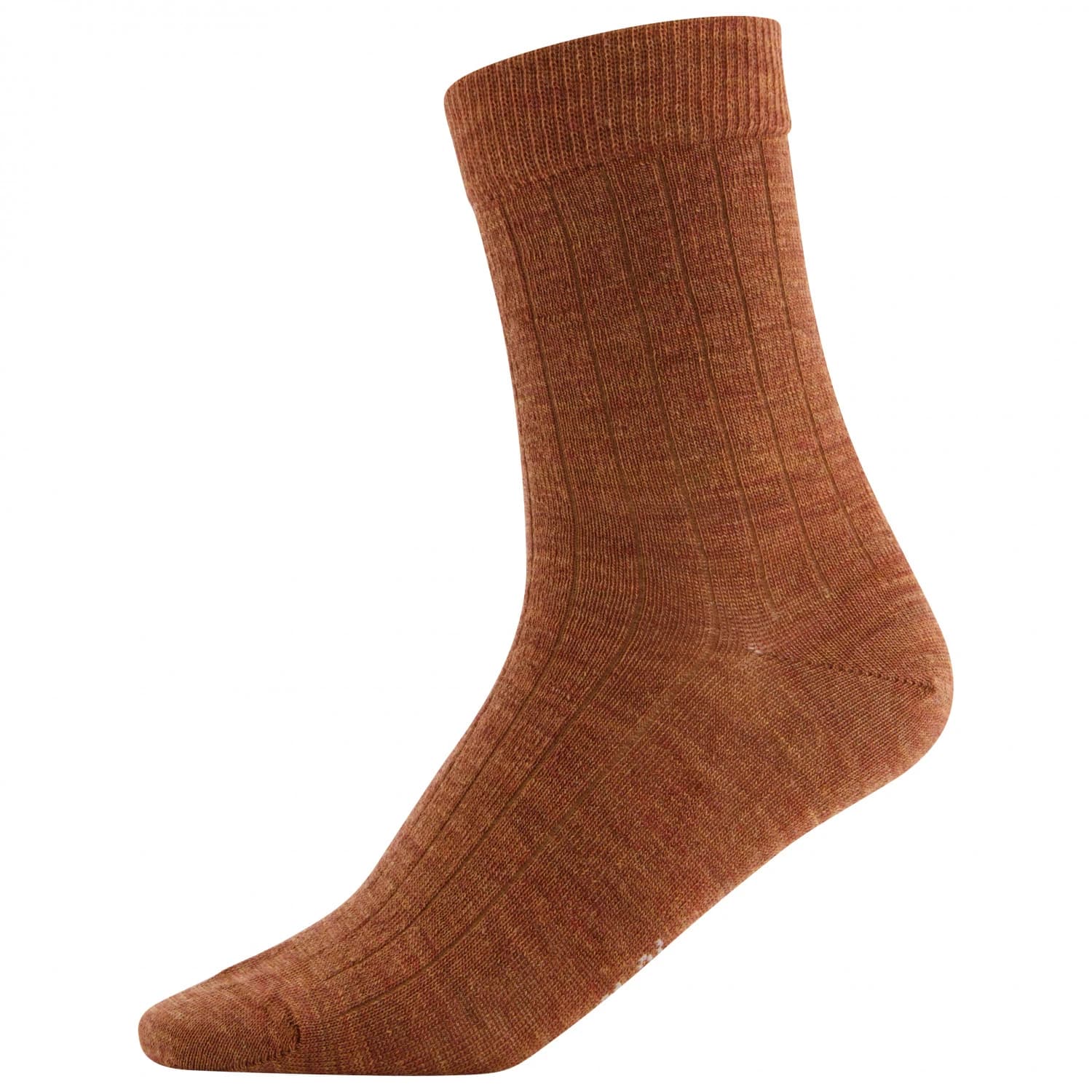 Мериносови чорапи Joha Wool Rib Socks 5008 Merino socks - Copper Melange