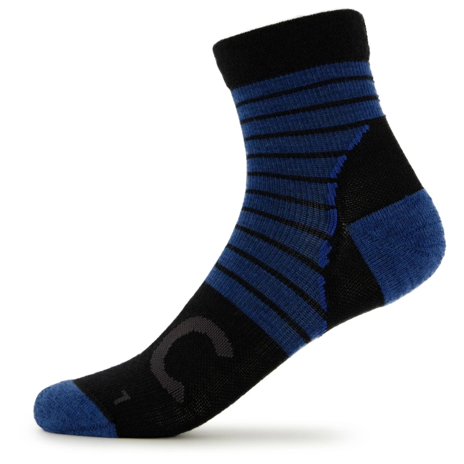 Чорапи за колоездене Stoic Merino MTB Quarter Socks Cycling socks - Black / Blue Jeans