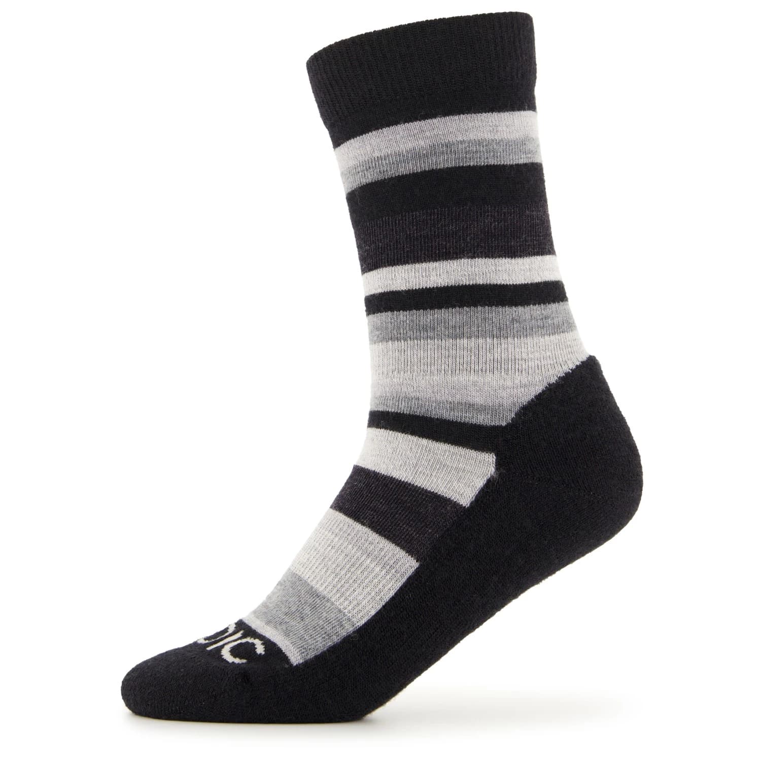 Туристически чорапи Stoic Merino Trekking Crew Socks Stripes Walking socks - Black / Grey